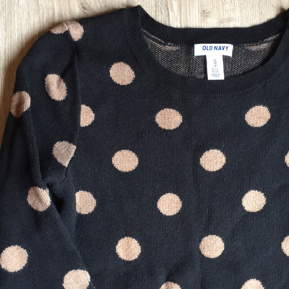 Polk-a-dot sweater dress